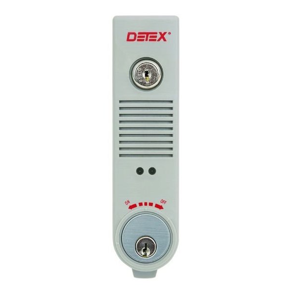 Detex Weatherized Surface Mount Battery Alarm with Mortise Cylinder EAX500WMC6565